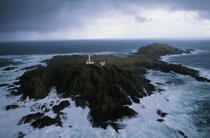 Phare d'inishtrahull. © Philip Plisson / Plisson La Trinité / AA02630 - Nos reportages photos - Irlande, l'île verte