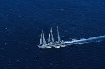 Le Ponant en pleine mer © Philip Plisson / Plisson La Trinité / AA02920 - Photo Galleries - Big Cruises