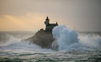 Tevennec © Philip Plisson / Plisson La Trinité / AA03293 - Photo Galleries - Storm at sea