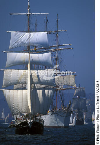 Les grands voiliers au rendez-vous de Brest 2000 - © Philip Plisson / Plisson La Trinité / AA03318 - Nos reportages photos - Brest 2000