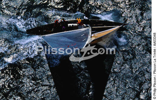 Régate de 8 mètres JI à la Trinité sur mer - © Philip Plisson / Plisson La Trinité / AA03348 - Photo Galleries - 8 MIC