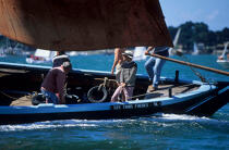 Les trois Frères. © Philip Plisson / Plisson La Trinité / AA03413 - Photo Galleries - Sinagot, traditional "Golfe du Morbihan" boat