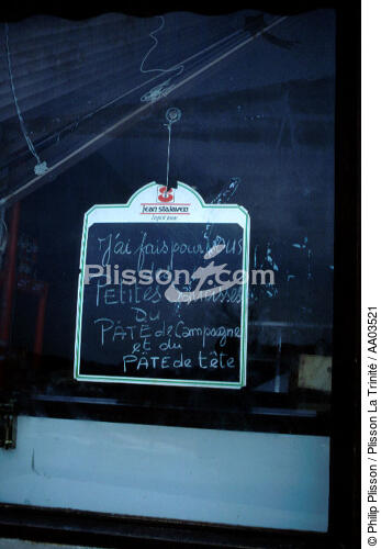 Batz. - © Philip Plisson / Plisson La Trinité / AA03521 - Nos reportages photos - Enseigne