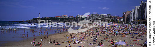 La plage de Biarritz. - © Guillaume Plisson / Plisson La Trinité / AA03593 - Nos reportages photos - Phare