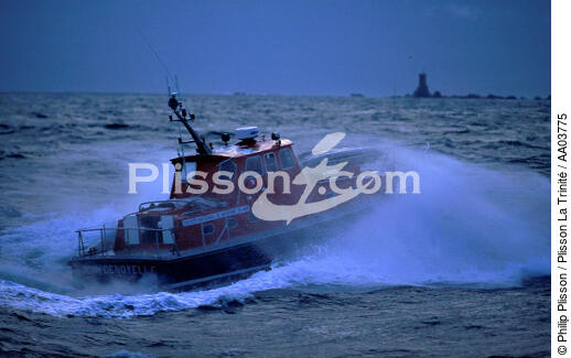 Sauvetage en mer à Perros-Guirec - © Philip Plisson / Plisson La Trinité / AA03775 - Nos reportages photos - Tempêtes