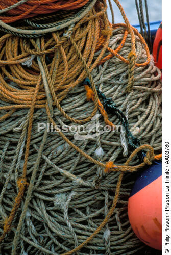 Cordage de bateau - © Philip Plisson / Plisson La Trinité / AA03780 - Photo Galleries - Ropes and rigging