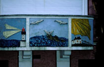 Décoration représentant le phare de Pen-Men. © Guillaume Plisson / Plisson La Trinité / AA03835 - Nos reportages photos - Groix
