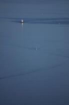 La Teignouse au coucher du soleil. © Philip Plisson / Plisson La Trinité / AA03866 - Nos reportages photos - Signalisation maritime