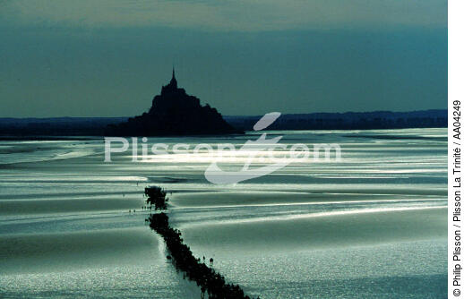 Pélérinage au Mont Saint-Michel - © Philip Plisson / Plisson La Trinité / AA04249 - Photo Galleries - Manche [The]