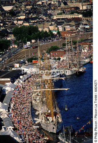 Les quais de Rouen pendant l'Armada 1999 - © Philip Plisson / Plisson La Trinité / AA04271 - Nos reportages photos - Port