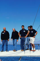 Equipage de l'hydroptère en 1997. © Guillaume Plisson / Plisson La Trinité / AA04493 - Photo Galleries - Ocean racing trimaran