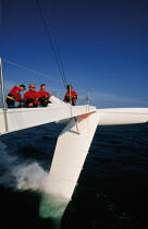 L'hydroptère, version 1997. © Philip Plisson / Plisson La Trinité / AA04498 - Photo Galleries - Ocean racing trimaran