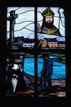 Vitrail de la chapelle de Saint-Cado dans la rivière d'Etel. © Philip Plisson / Plisson La Trinité / AA04522 - Photo Galleries - Stain-glass window
