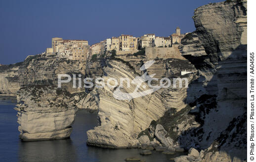 Village de Bonifacio. - © Philip Plisson / Plisson La Trinité / AA04565 - Photo Galleries - Town [Corsica]