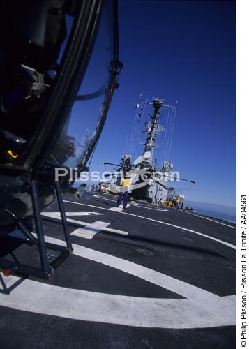 A bord du Jeanne d'Arc. - © Philip Plisson / Plisson La Trinité / AA04561 - Nos reportages photos - Porte-hélicoptères