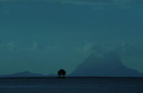 Ferme perlière dans le lagon de Bora-Bora. © Philip Plisson / Plisson La Trinité / AA04427 - Nos reportages photos - Ile [Polynésie française]