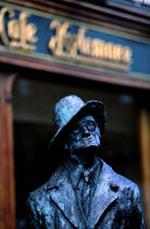 Statue du romancier James Joyce. © Philip Plisson / Plisson La Trinité / AA04626 - Photo Galleries - Town [Ire]