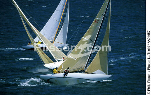 Bord à bord, 8 m ji. - © Philip Plisson / Plisson La Trinité / AA04657 - Nos reportages photos - Monocoque de course