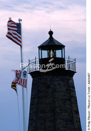 Phare de Point Judith, Rhode Island. - © Philip Plisson / Plisson La Trinité / AA04487 - Photo Galleries - Lighthouse [Rhode Island]