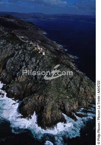 Vue aérienne du phare de Cabo Finisterre, Espagne. - © Philip Plisson / Plisson La Trinité / AA04722 - Nos reportages photos - Cabo Finisterre [phare de]