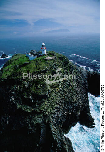 Vue aérienne du Black Rock Mayo, phare d'Irlande. - © Philip Plisson / Plisson La Trinité / AA04739 - Photo Galleries - Black Rock Mayo [lighthouse]