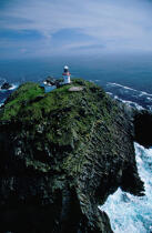 Vue aérienne du Black Rock Mayo, phare d'Irlande. © Philip Plisson / Plisson La Trinité / AA04739 - Photo Galleries - Ireland, the green island