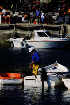 Pêcheur de Houat. © Philip Plisson / Plisson La Trinité / AA04830 - Nos reportages photos - Pêche