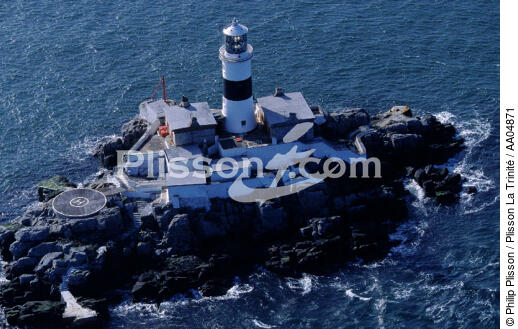 Le phare de Maidens. - © Philip Plisson / Plisson La Trinité / AA04871 - Photo Galleries - Ireland