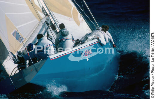 Stars & Stripes. - © Philip Plisson / Plisson La Trinité / AA04876 - Nos reportages photos - Freemantle 1987