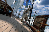 Le pont de Shenandoah. © Philip Plisson / Plisson La Trinité / AA04943 - Photo Galleries - Tall ship / Sailing ship