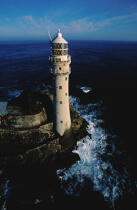 Le phare du Fastnet. © Philip Plisson / Plisson La Trinité / AA05016 - Nos reportages photos - Phare [Irl]