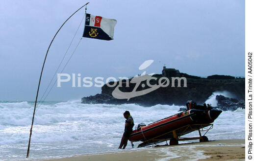 Surveillance des plages sur la côte basque. - © Philip Plisson / Plisson La Trinité / AA05042 - Nos reportages photos - Gros temps