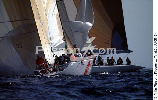 Nippon / Challenge Australia. - © Philip Plisson / Plisson La Trinité / AA05134 - Photo Galleries - San Diego 1992