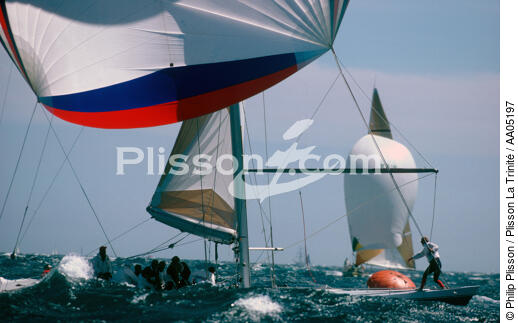 America's Cup 1987. - © Philip Plisson / Plisson La Trinité / AA05197 - Nos reportages photos - Monocoque de course