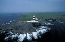 Le phare de Hook Point. © Philip Plisson / Plisson La Trinité / AA05262 - Nos reportages photos - Phare [Irl]