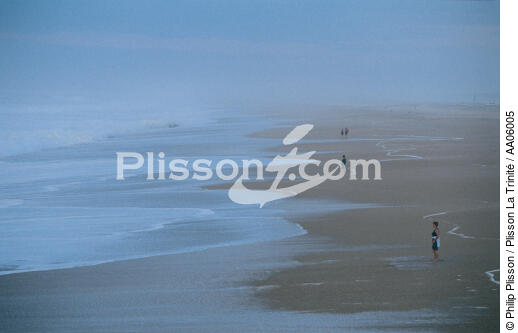 Bayonne, la plus grande plage d'Europe. - © Philip Plisson / Plisson La Trinité / AA06005 - Photo Galleries - Bayonne