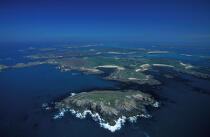 Vue aérienne des Scilly. © Philip Plisson / Plisson La Trinité / AA06235 - Nos reportages photos - Cornouailles