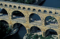 Le Pont du Gard. © Philip Plisson / Plisson La Trinité / AA06333 - Nos reportages photos - Languedoc-Roussillon
