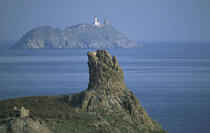 L'île de la Giraglia. © Philip Plisson / Plisson La Trinité / AA06365 - Photo Galleries - Lighthouse [Corsica]