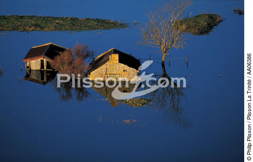 Innodation en Bretagne Sud. - © Philip Plisson / Plisson La Trinité / AA06386 - Photo Galleries - Flood