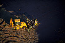 Les dégats après l'Erika. © Philip Plisson / Plisson La Trinité / AA06521 - Nos reportages photos - Loire Atlantique