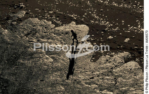 Plage polluée sur la côte d'Amour. - © Philip Plisson / Plisson La Trinité / AA06570 - Photo Galleries - Loire Atlantique 