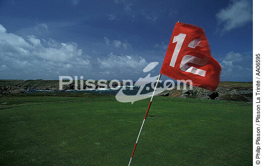 Le golf de Belle-Ile-en-mer. - © Philip Plisson / Plisson La Trinité / AA06595 - Nos reportages photos - Philip Plisson