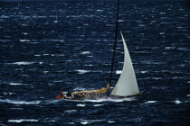 Sovereign dans du gros temps. © Philip Plisson / Plisson La Trinité / AA06872 - Photo Galleries - Racing monohull