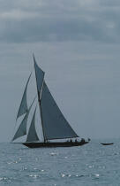 Pen-Duick en contre-jour. © Philip Plisson / Plisson La Trinité / AA06912 - Photo Galleries - Yachting