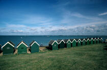 Cabine de plage sur l'île de Wight. © Philip Plisson / Plisson La Trinité / AA06920 - Photo Galleries - England