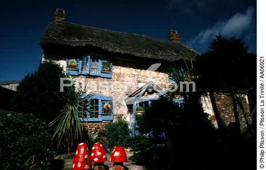 Maison typique sur l'île de Wight. - © Philip Plisson / Plisson La Trinité / AA06921 - Photo Galleries - Isle of Wight