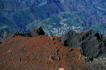 La roche volcanique du piton de la Fournaise. © Philip Plisson / Plisson La Trinité / AA06980 - Nos reportages photos - La Réunion [île de]