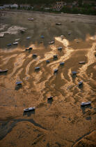Mouillage dans le bassin d'Arcachon. © Philip Plisson / Plisson La Trinité / AA07320 - Photo Galleries - Low tide