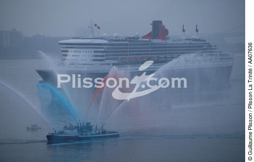 Arrivée du Queen Mary II à New-York. - © Guillaume Plisson / Plisson La Trinité / AA07636 - Photo Galleries - Big Cruises